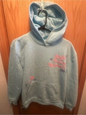 Disney Princess Sweater Pullover Blue Long Sleeve Youth Girls XL